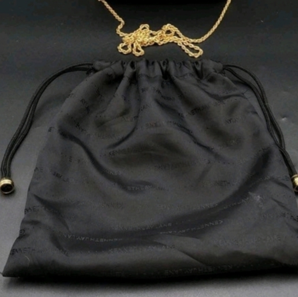 Elegant Blue and Gold Women's Valentina Bag - Picture 2 of 7